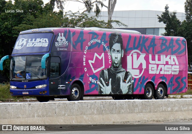 ônibus do cantor paraibano Luka Bass